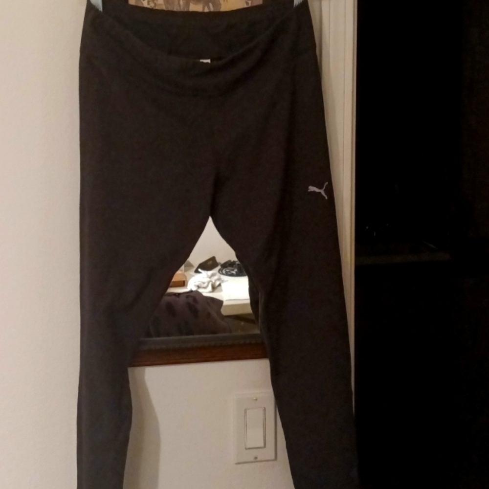 Children's Large Puma Dark Gray Workout pants